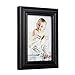 RPJC Solid Wood 3.5x5 Picture Frames and High Definition Glass for Table Top Display and Wall Mounting Photo Frame 2PK Black