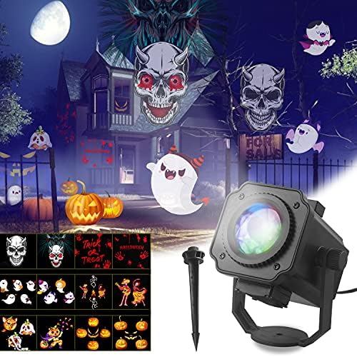 Dr. Prepare Halloween Projector Lights Outdoor,Holiday House Projector