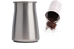 Watchget Coffee Sifter 250um Fine Mesh Grind Sieve - Stainless Steel Ground Powder Receiver With Non-Slip Base, Silver
