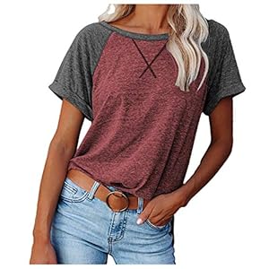 BIBOKAOKE Trui voor vrouwen, blouse met luipaardpatroon, top met korte mouwen, ronde hals, casual losse kasack…