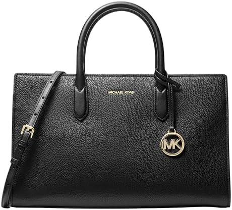 Amazon.com: Michael Kors Kimberly Small Satchel Bag Leather Pearl