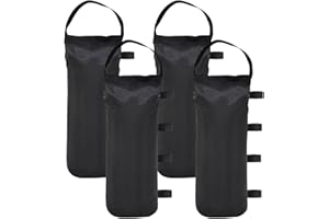 145 LBS Canopy Weights Sand Bags, 4-Pack Sand Bags for Weight Outdoor Advertising Tent Sunshade Fixed Windproof Pop up Canopy