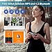 MP3 Headphones 8GB IPX8 Waterproof Ultra-Light FM Bluetooth 4.2 HI-FI Underwater 3m Pedometer APP U Disk for Swimming Running Riding Walking SPA and Other Water Sport with Shuffle Player-Black
