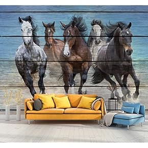 Wall Mural Horse Removable Wallpaper Wall Sticker for Bedroom Living Room - 66x96 inches