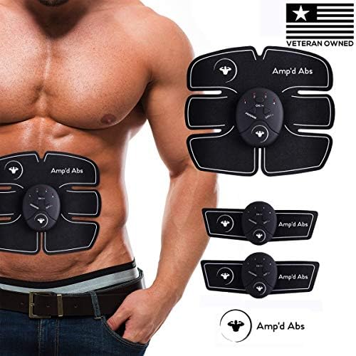 Abs Stimulator Muscle Toner, Abdominal Toning Belt Trainer Ultimate Body Fitness Belt Ab Workout Machine for Men & Women Arm & Leg Toners EMS