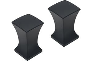 FDXGYH 2 Pcs Finial Caps Knob Lamp Shade Decorations Finials for Lamp Shade Black Harp Lamp Finial Knob with 1/4-28" Base