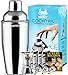 Shpex Cocktail Shaker Set| Drink Mixer Kit W/24Oz Stainless Steel Shaker, Jigger, x3 Pourers| BONUS Recipes Booklet & Ebook For Delicious Martinis, Margaritas & More| Home & Party Bartending Tools