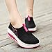 SAGUARO Ladies Soft Toning Rocker Shoes Womens Mesh Sports Tennis Shoes Slip on Wedges Platform Shoes Lightweight Fitness Walking Shoes