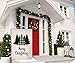 BLKWHT Christmas Garden Flag 12.5 x 18 Vertical Double Sided Winter Buffalo Tree Outdoor Decorations Burlap Small Yard Flag S1026