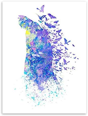 Sdfsd Kreatives Graffiti Aquarell Buntes Amerikanisches Superhelden Filmplakat Nordisches Kinderzimmer Home Decor Leinwand Gemalde 50 70cm Amazon De Kuche Haushalt