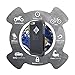 Rokform iPhone 6/6s PLUS Rugged Series Military Grade Magnetic Protective Phone Case with twist lock & universal magnetic car mount (Black/Gun Metal) 302343