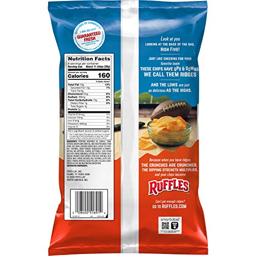 Ruffles Potato Chips, Cheddar Cheese & Sour Cream, 8 Ounce Pricepulse