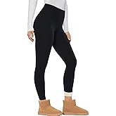 Gihuo Fleece Lined Leggings for Women High Waisted Thermal Winter Warm Athletic Yoga Pants