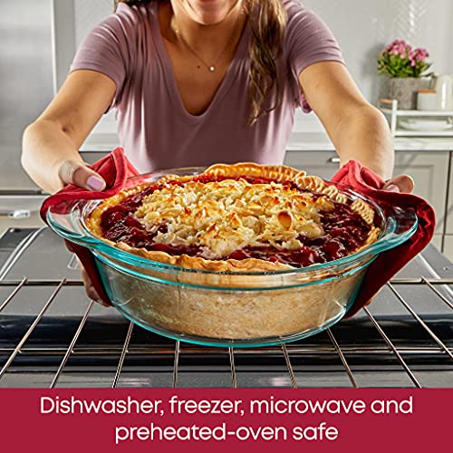 Pyrex Deep 2Piece Glass Baking Dish Set, 9.5Inch Glass Bakeware Set