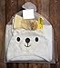 MICHLEY Animal Face Hooded Baby Towel Cotton Bathrobe for Boys Girls 0-6 Year