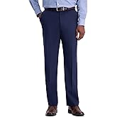 Haggar Mens Classic Fit Flat Front Flex Waistband Stretch Dress Pant