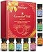 Naturopathy Essential Oils Gift Set, Top 8 Aromatherapy Oils 100% Pure & Therapeutic grade - Sampler Kit (Lavender, Frankincense, Peppermint, Lemongrass, Orange, Tea Tree, Eucalyptus & Rosemary)