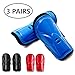 Kalovin 3 Pairs Youth Soccer Shin Guards, Kids Soccer Shin Pads, Lightweight & Breathable Child Calf Protective Gear Soccer Equipment