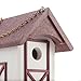Amish Designed, Handmade, Poly Wood Birdhouse, 9 ½” Length x 7” Wide x 8 ½” High, for Hanging/Mounting Outdoors