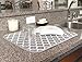 S&T INC. Absorbent, Reversible XL Microfiber Dish Drying Mat for Kitchen, 18 Inch x 24 Inch, White Trellis