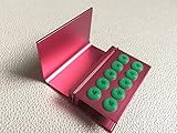 5pcs (Pink)10 Holes Dental FG RA Burs Holder Block Sterilizer Stand With Silicone