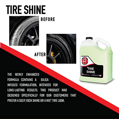 Adam's Tire Shine Gallon Spray Tire Dressing W/ SiO2 For Non Greasy
