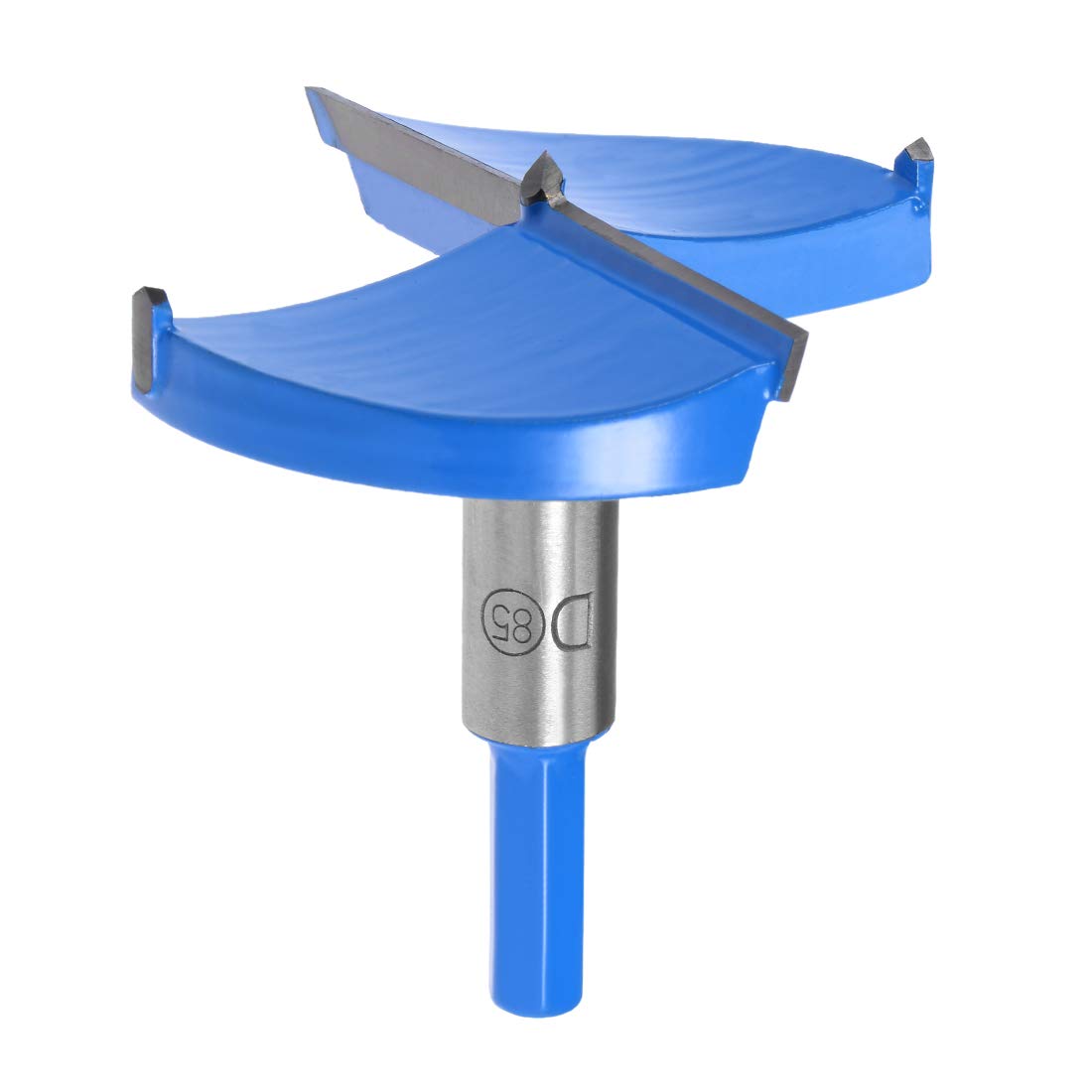 sourcingmap Forstner Drill Bits 85mm, Tungsten Carbide Wood Hole Saw Auger Opener, Woodworking Hinge Hole Drilling Boring Bit Cutter (Blue, Gray)