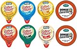 Coffee Mate Liquid .375oz Variety Pack (6 flavor) 180 count + By The Cup's Donut Lovers 2.0 K-Cups