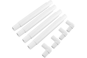 Cross Stitch Frame, Plastic Clip Roller Frame, Square Rectangle, 27.9 x 27.9cm, for Embroidery, Quilting, Needlepoint, Silk-P