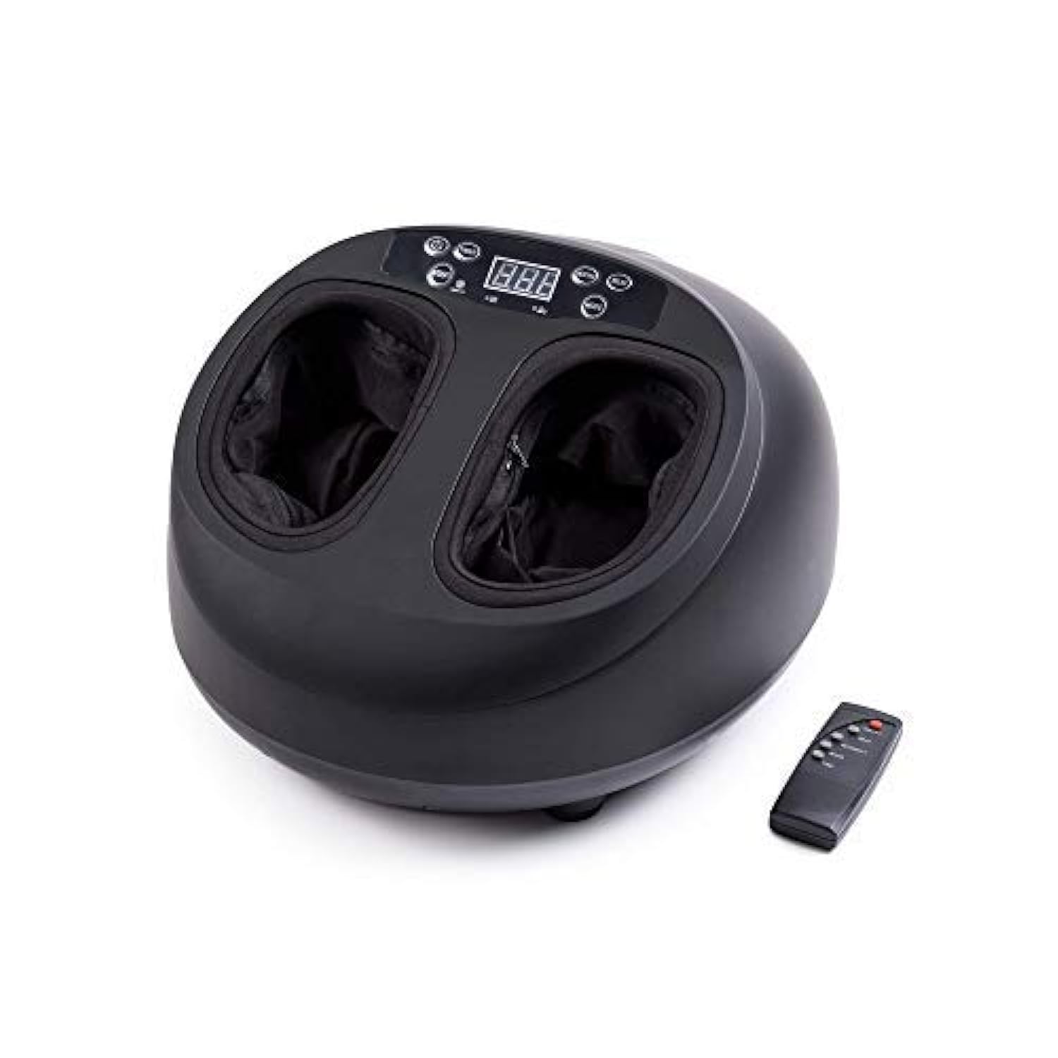 GLOBAL RELAX® | VITALZEN Mini Electric Foot Massager | Black I 360º Multifunctional Massage with Pressure Therapy and Compression | Pain Relief and Circulation Machine for Tired Feet | Simple Control