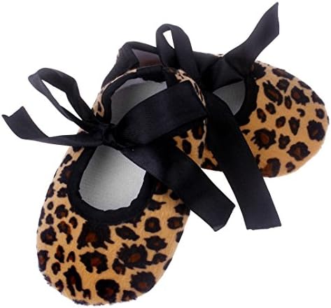 Clearance ! Newborn Shoes,kaifongfu Kids Baby Bowknot Leopard Printing Shoes Newborn Cloth Shoes (11❀❀Age:0~6 Month, Brown)