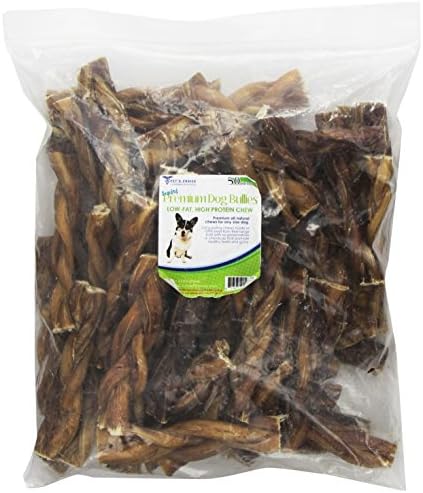 Pet'S Choice 50-Pack Braided Bully Stick, 6-Inch