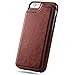 Hoofur Slim Fit Premium Leather Compatible with iPhone 6 Wallet Cases Card Slots Shockproof Folio Flip Protective Shell Compatible with iPhone 6/6s (4.7 Inch) (Brown)