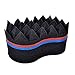Generic Pyramid Design Double Side Two in One Magic Twist Hair Sponge Afro Braid Style Dreadlock Coils Sponge Brush