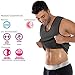 NINGMI Neoprene Slimming Vest Sweat Sauna Suits Gym Mens Weight Loss Shapewear With Zipper