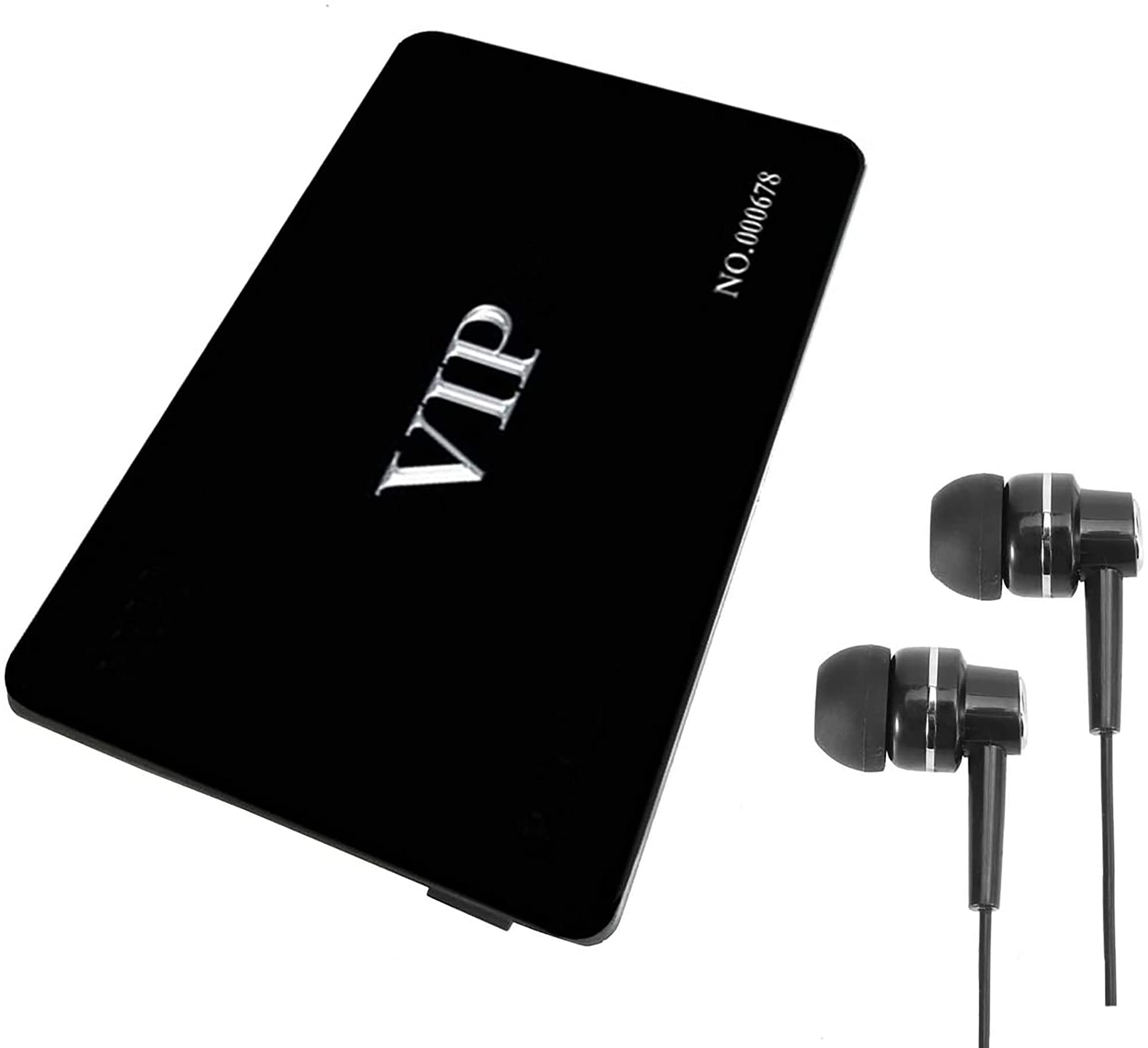 Digital Voice Activated Audio Recorder,16GB VIP Card Audio Voice Recorder and MP3 Player (VIP Card Black)