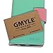LG G3 Case, GMYLE(R) Wallet Case Classic for LG G3 - Mint Green & Pink Cross Pattern PU Leather Slim Wallet Case Flip Stand Cover (Not Fit For LG G3 S, Beat and Vigor)