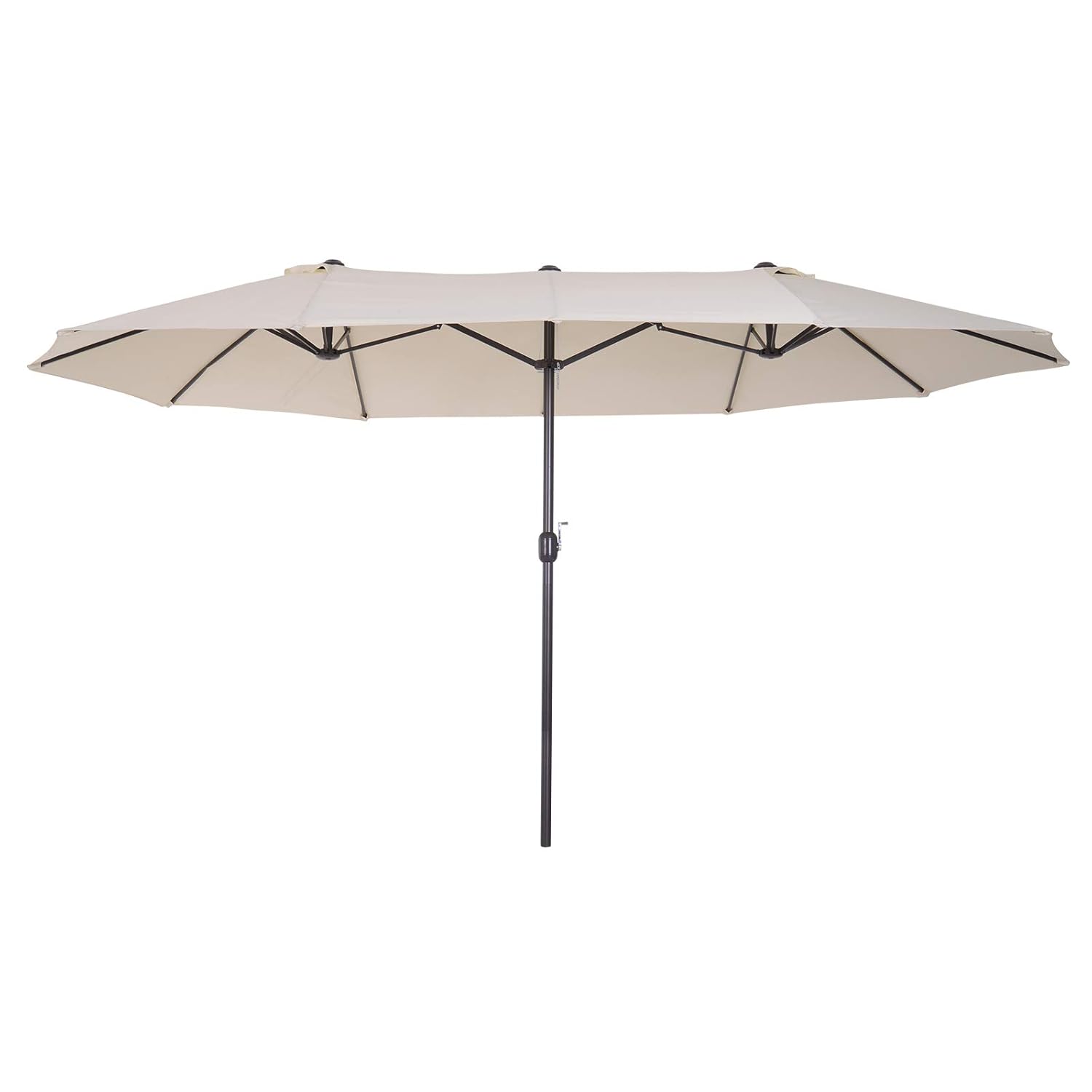 Outsunny 4.6m Garden Parasol DoubleSided Sun Umbrella Patio Market