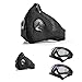 YOSHIKO Dust Mask 4Pack -Include 2 Dustproof Mask 2 Pack Safety Glasses, 100% UV Eye Protection Tinted Glasses with PM2.5 Dust Mask Air Filter