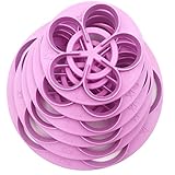 Plastic Rose Flower Cutters Set Fondant Cake Decor Gumpaste Flowers Modelling Tools for Cake Cupcake Toppers Decoration Pack of 6