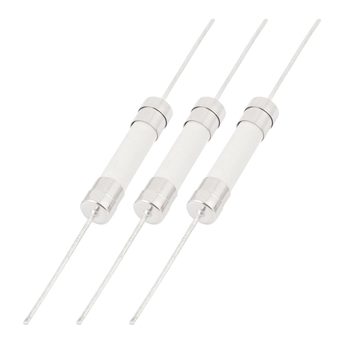Sourcingmap 250V 20A 6mm x 30mm Fast-Blow Acting Axial Lead Ceramic Fuse 3pcs