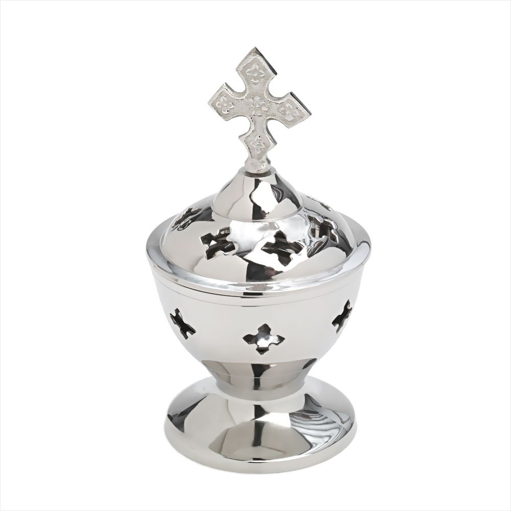 NKlaus Stand Incense Vessel Brass Handmade Gift 2927