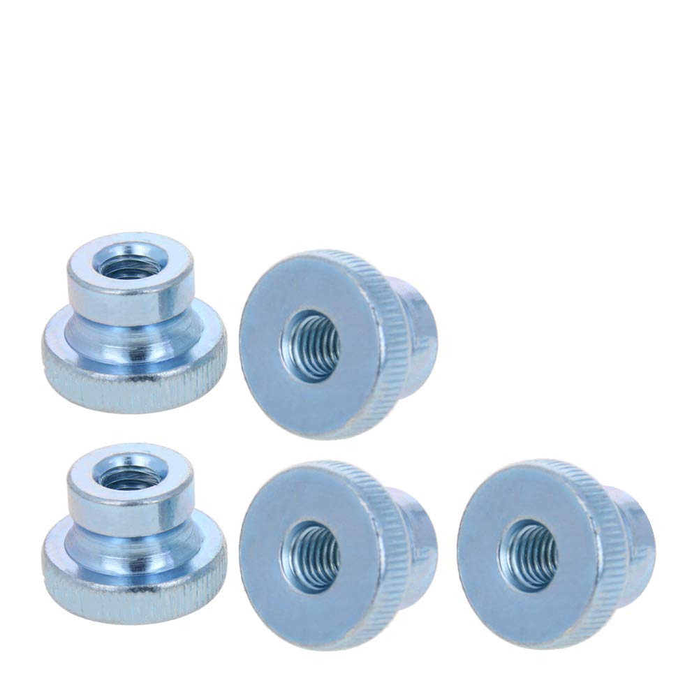 MroMax Knurled Thumb Nuts Thread M8 5pcs Round Knobs Zinc Plating Commonly Use for 3D Printers Parts