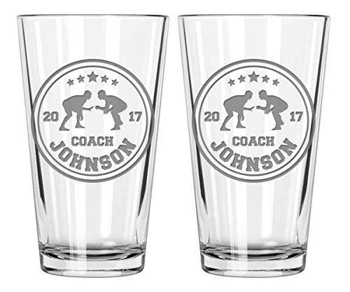 Wrestling Coach gifts, Wrestling gifts, Coach Beer glass, Coach gift, Wrestling Coach, Coach gifts, Wrestling Coach - Thumbnail 2