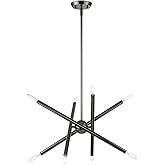Livex Lighting, 46774-46, Soho, Chandelier, Black Chrome