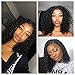 V SHOW Hair Lace Front Wigs Human Hair Brazilian Bob Kinky Curly Wet and Wavy Virgin Hair Pre Plucked Lace Wigs 14 Inches for Black Women