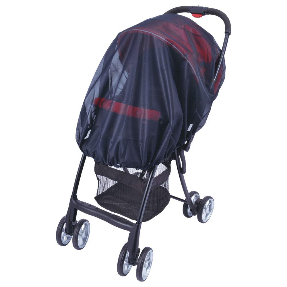 ダイヤ (Daiya) ベビーカー用 日よけ 虫よけ カバー サッとおでかけ 着脱ラクラク A型 B型 対面式 背面式 対応 紫外線80% カット 簡易装着 030198 ブラック 1個 (x 1)商品画像