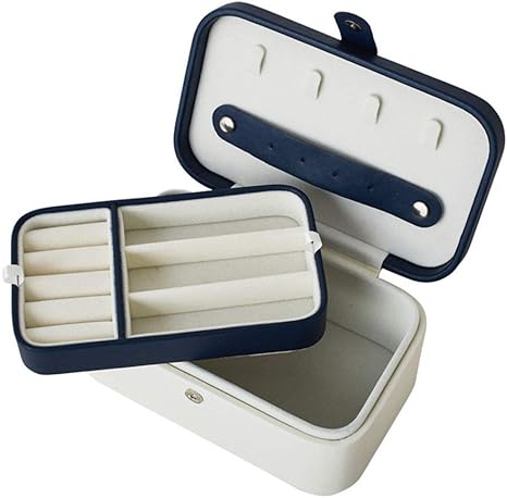 Dulan Caja de Almacenamiento de Cuero portátil de múltiples Capas de la