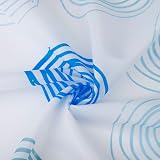 VIROSA Blue Circles Shower Curtain 100% Polyester 180x180 cm Anti Mould view 3