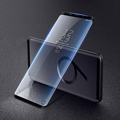 Sensible 5D Premium Edge to Edge Full Glue, Full Front Body Cover Tempered Full Glass Screen Protector Guard for Samsung Galaxy S9 Plus - Full Black